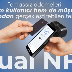 Hugin S1 çift temassız NFC kart okuma özelliği