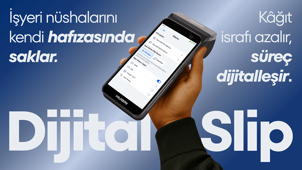 Hugin S1 dijital slip gönderme ekranı