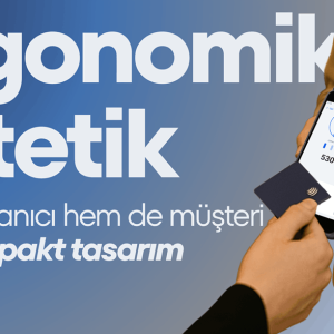 Hugin S1 el tipi yazarkasa POS ergonomik gövde tasarımı