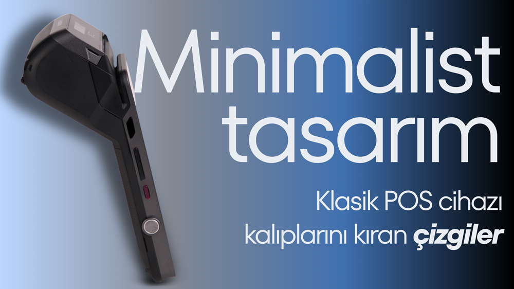 Hugin S1 yazarkasa POS minimalist tasarım detayı